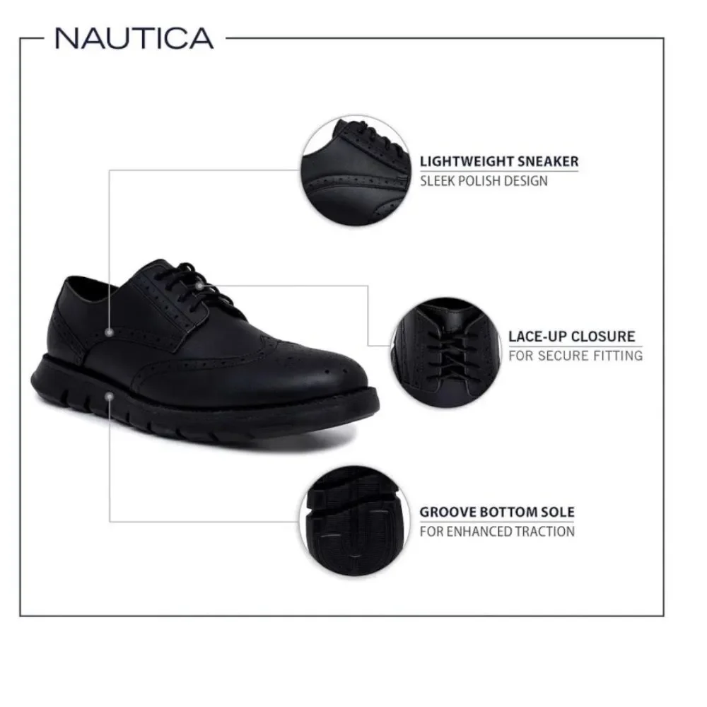 Nautica Men's Wingtip Oxford Lace-Up Shoes Size 12 NEW #G406
